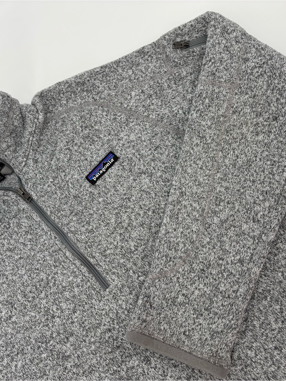 Patagonia Better Sweater 1/4 Zip Fleece Pullover Women's L Large Gray BCW 25617